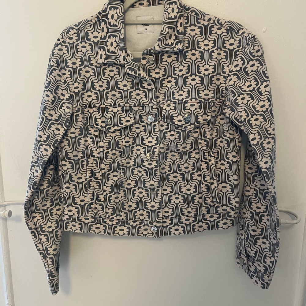 Tach Patterned Denim Jacket - image 4